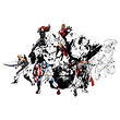 Avengers Assemble Black and White Peel and Stick Wall Decals